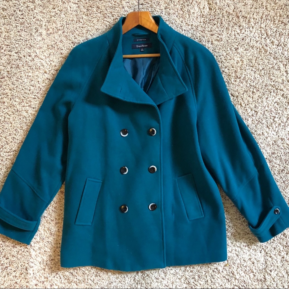 NWOT Evan-Picone Emerald Coat.